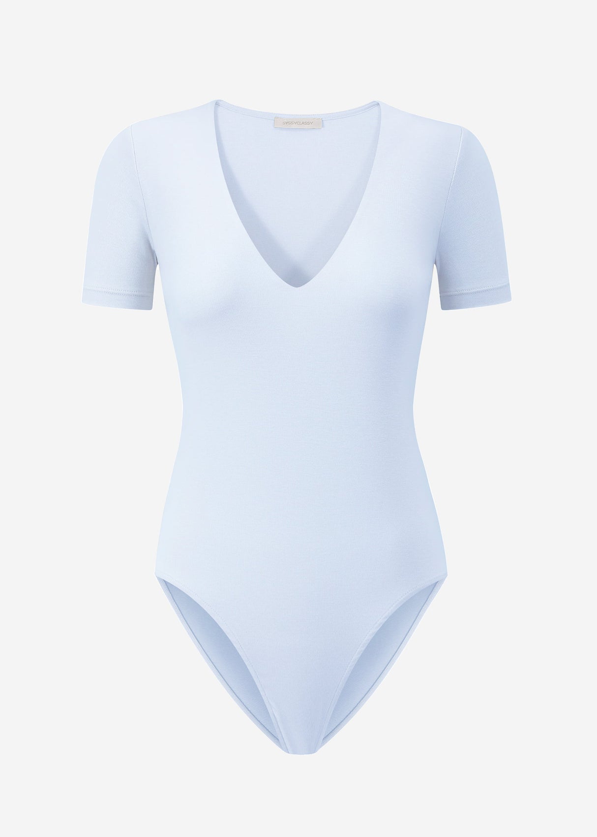 Short arm body with a V -neck - light blue