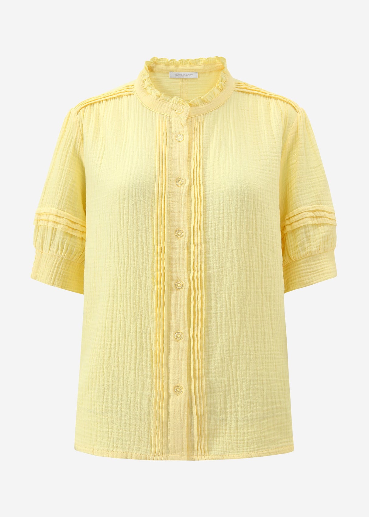 Short arm Musselin Blouse - butter yellow