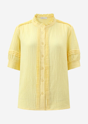 Short arm Musselin Blouse - butter yellow