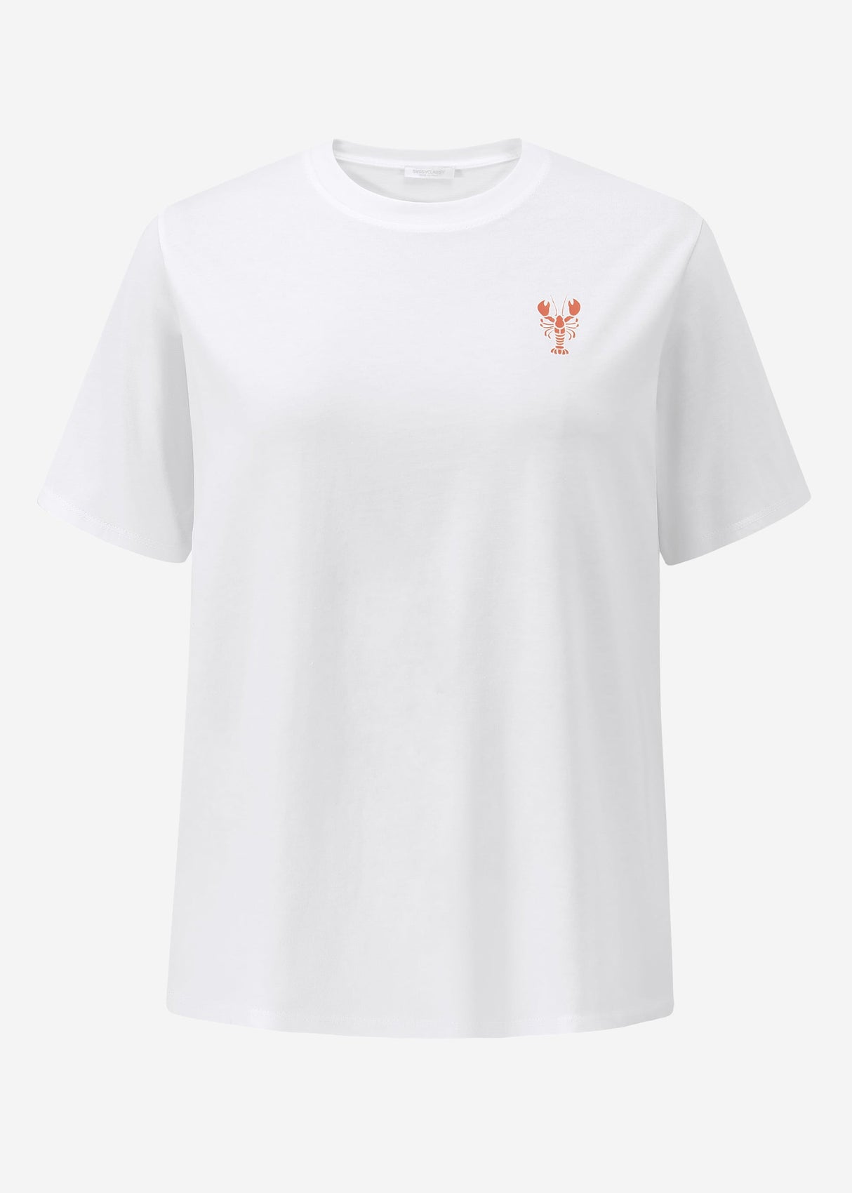 Oversize T-Shirt mit Print - weiß