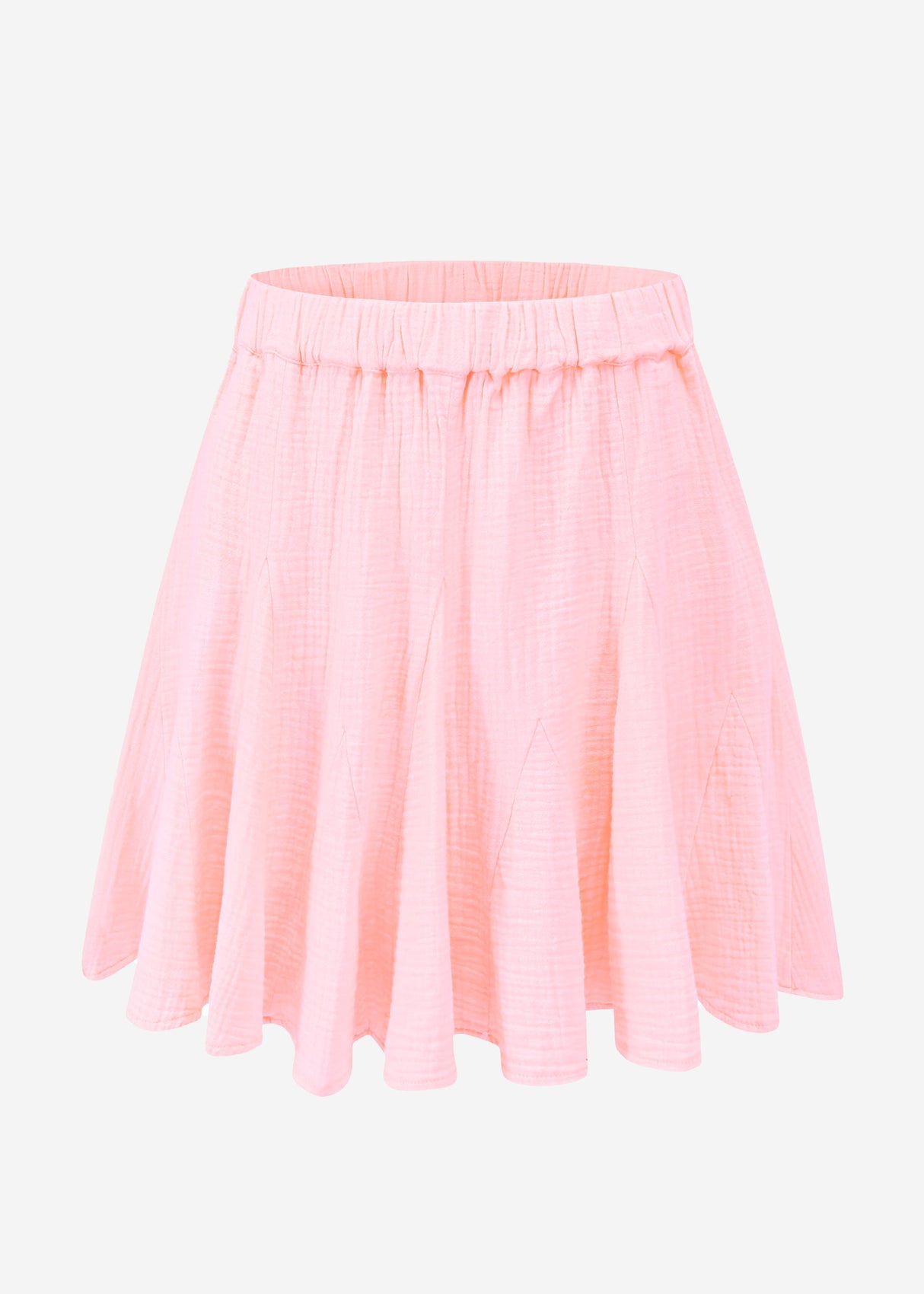Musselin Rock mit Godet-Falten - rosa