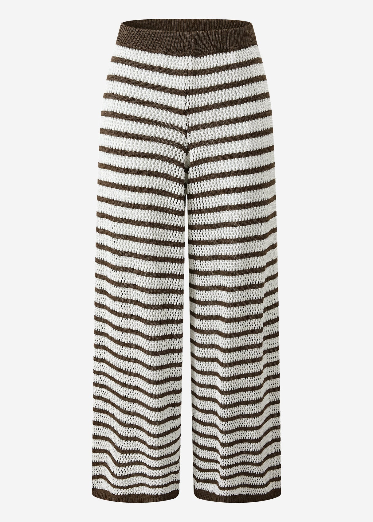 Strickhose mit geradem Bein - offwhite