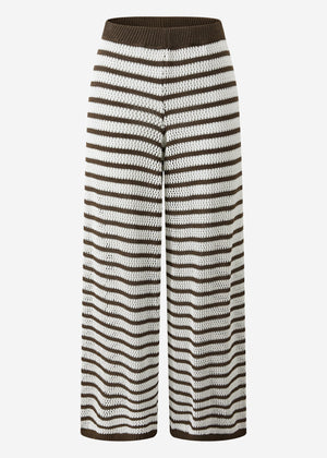 Strickhose mit geradem Bein - offwhite