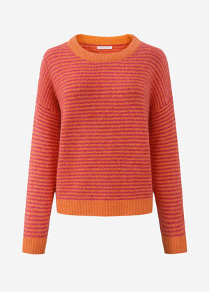 Striped sweater - orange