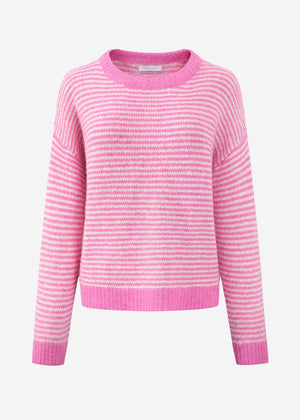 Striped sweater - pink/off-white