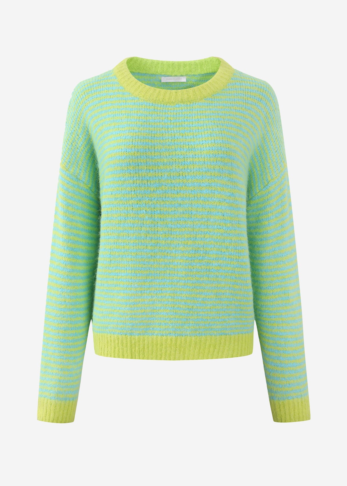 Striped sweater - green -blue