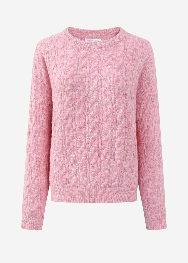 Cable knit jumper - rose