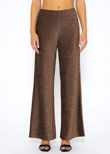 Lurex Hose - braun von SASSYCLASSY