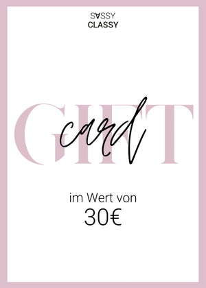 SASSYCLASSY Geschenkgutschein