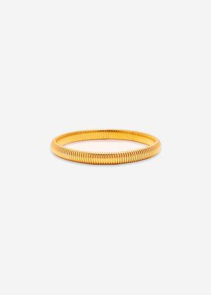 Gerilltes Armband schmal - gold