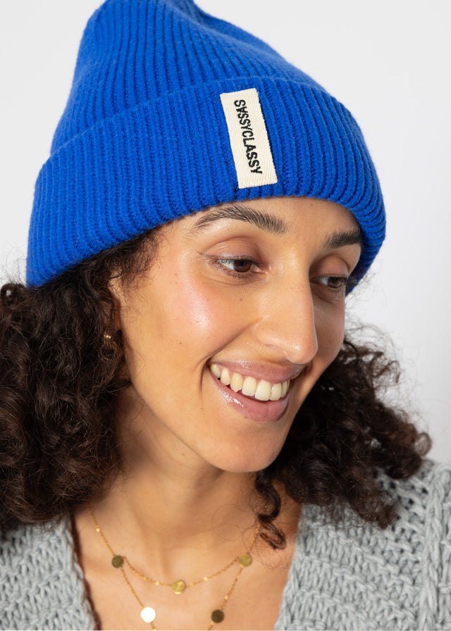 SASSYCLASSY Beanie - royalblau