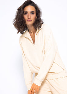 Terry cloth sweater - beige