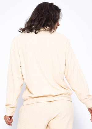 Frottee Sweater - beige