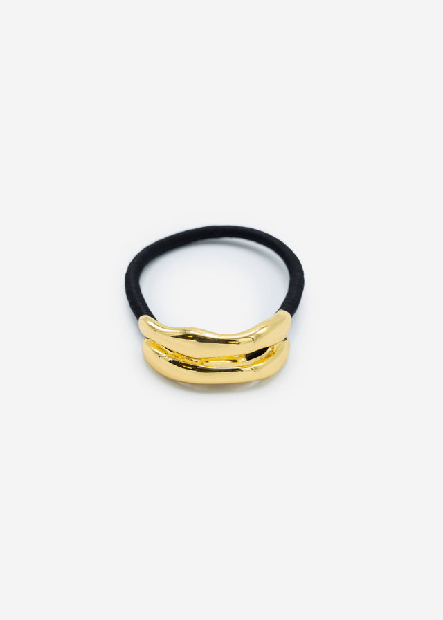 Haargummi mit goldfarbenem Detail - gold