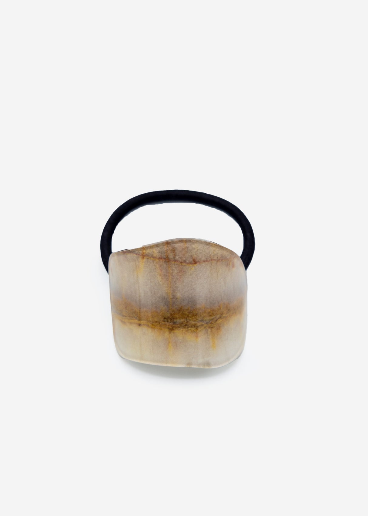 Marmorierter Haargummi - beige
