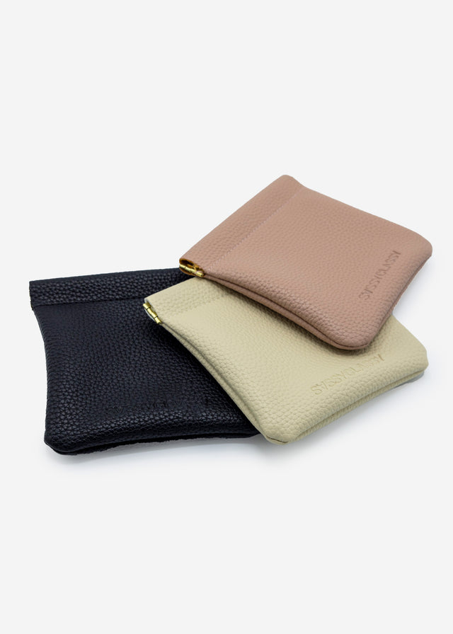 Hair tie with oval design - gold