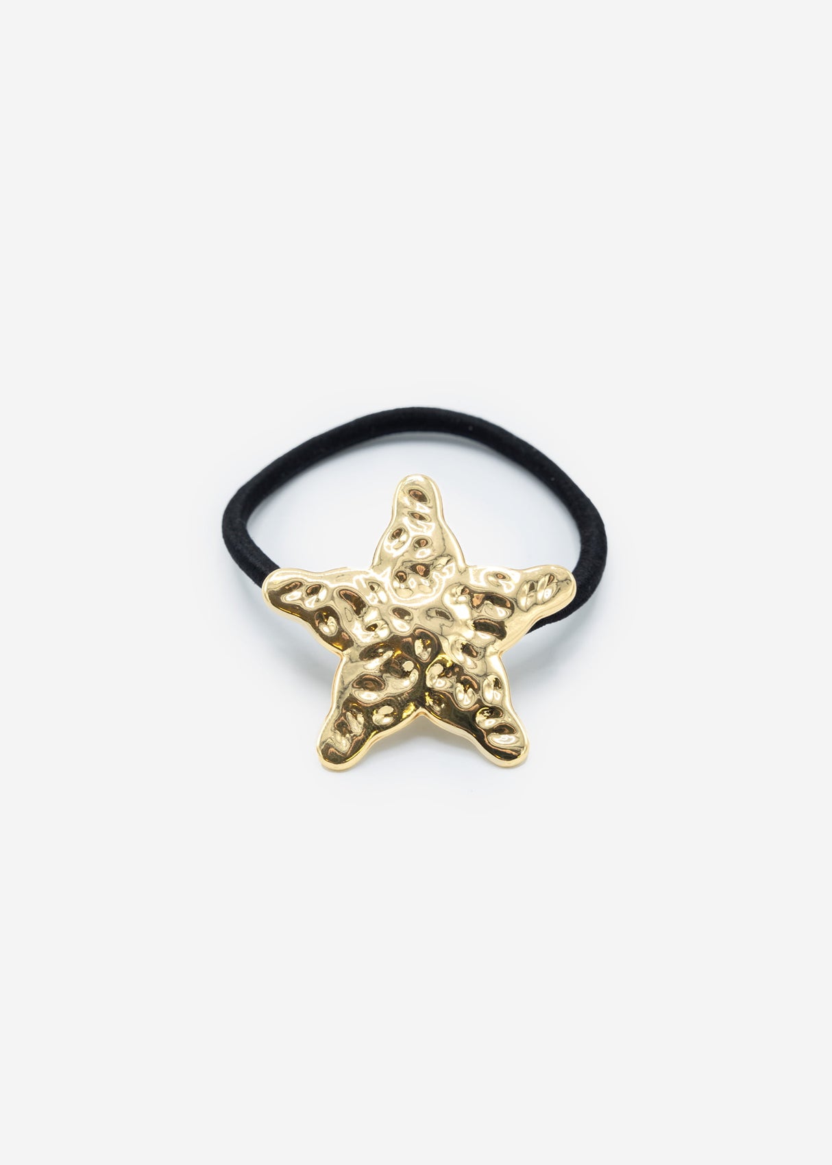 Hair tie with star - gold