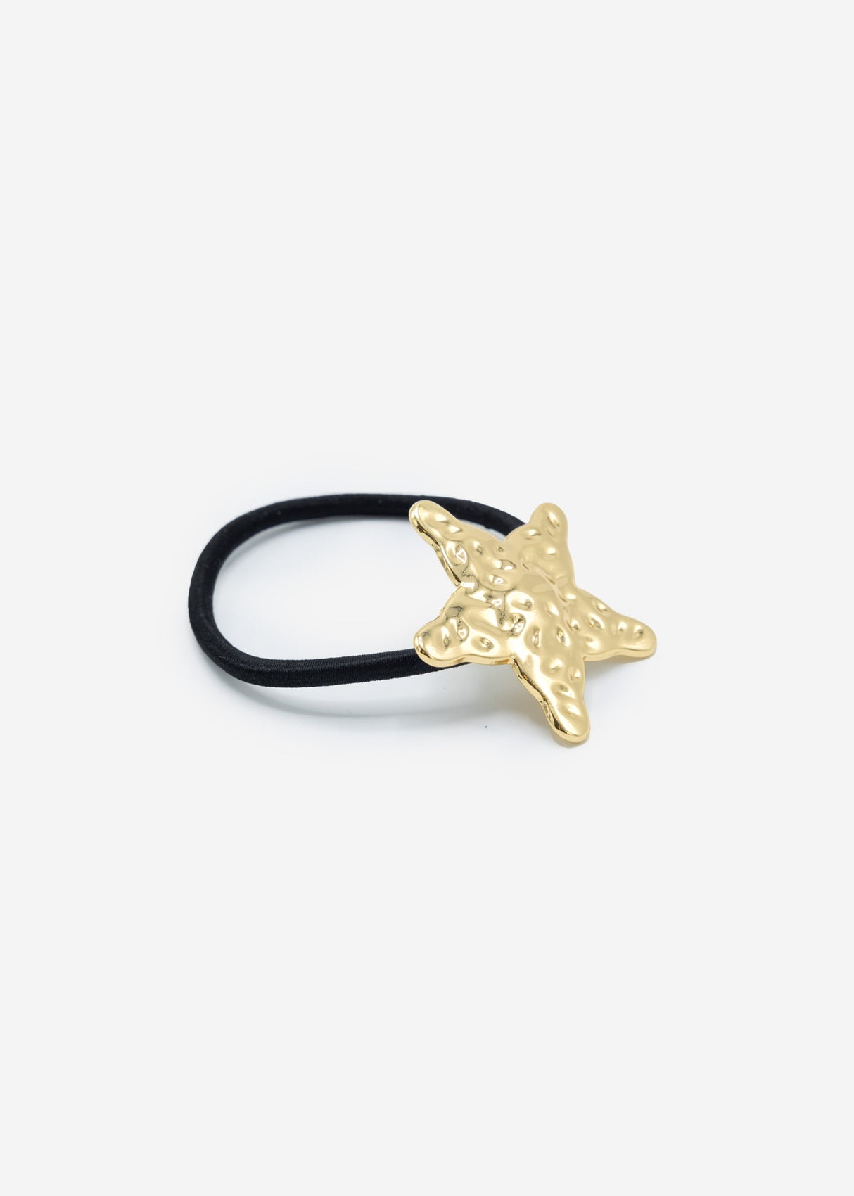 Hair tie with star - gold