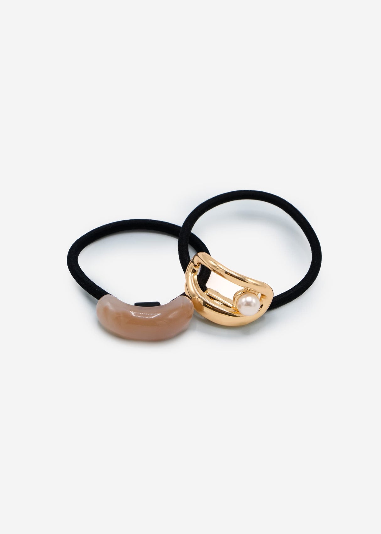 Haargummi Set - gold-apricot