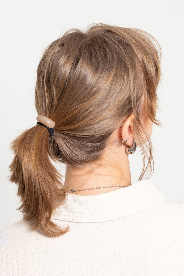 Hair tie set - gold-apricot