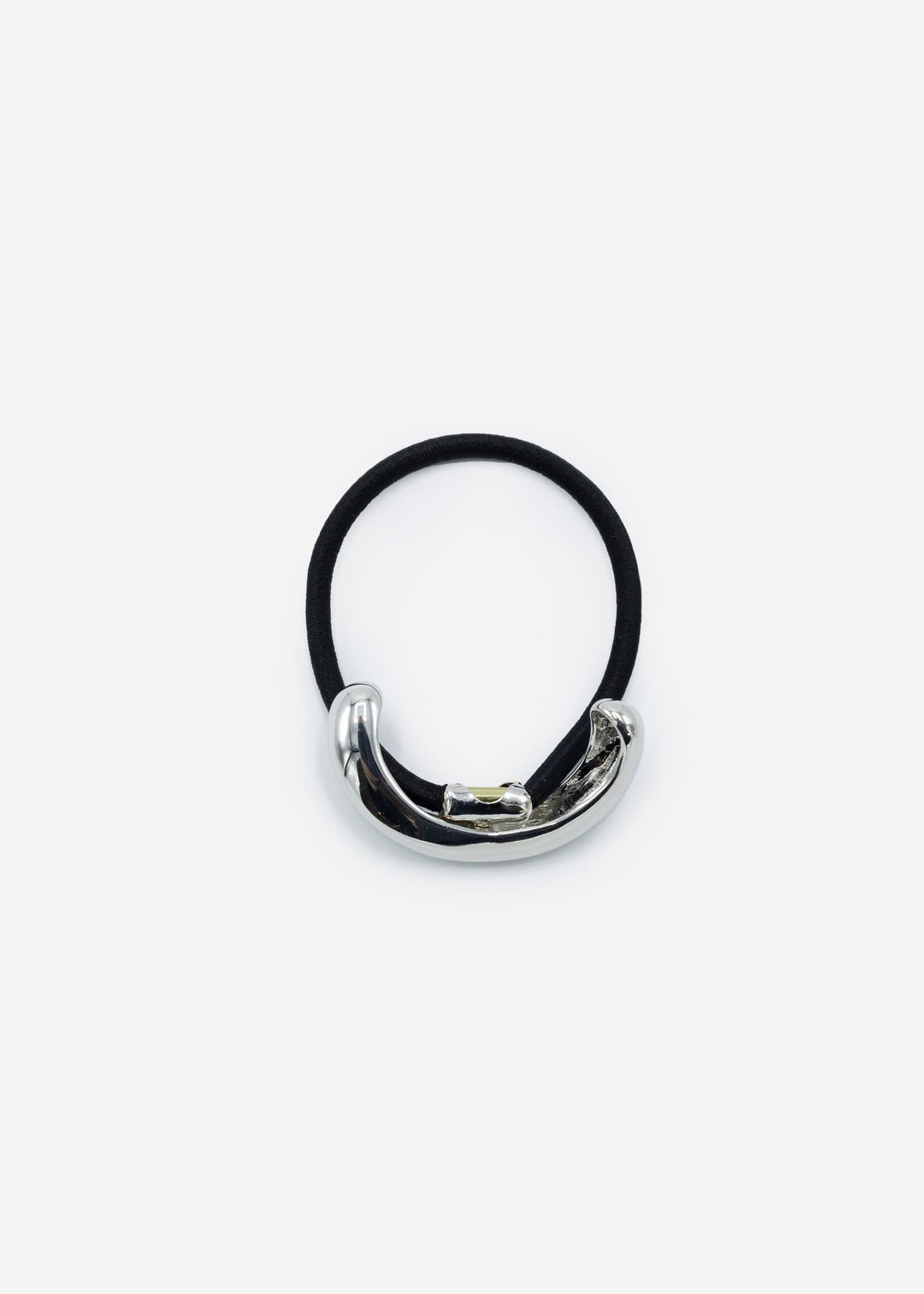 Haargummi mit Twist Design - silber