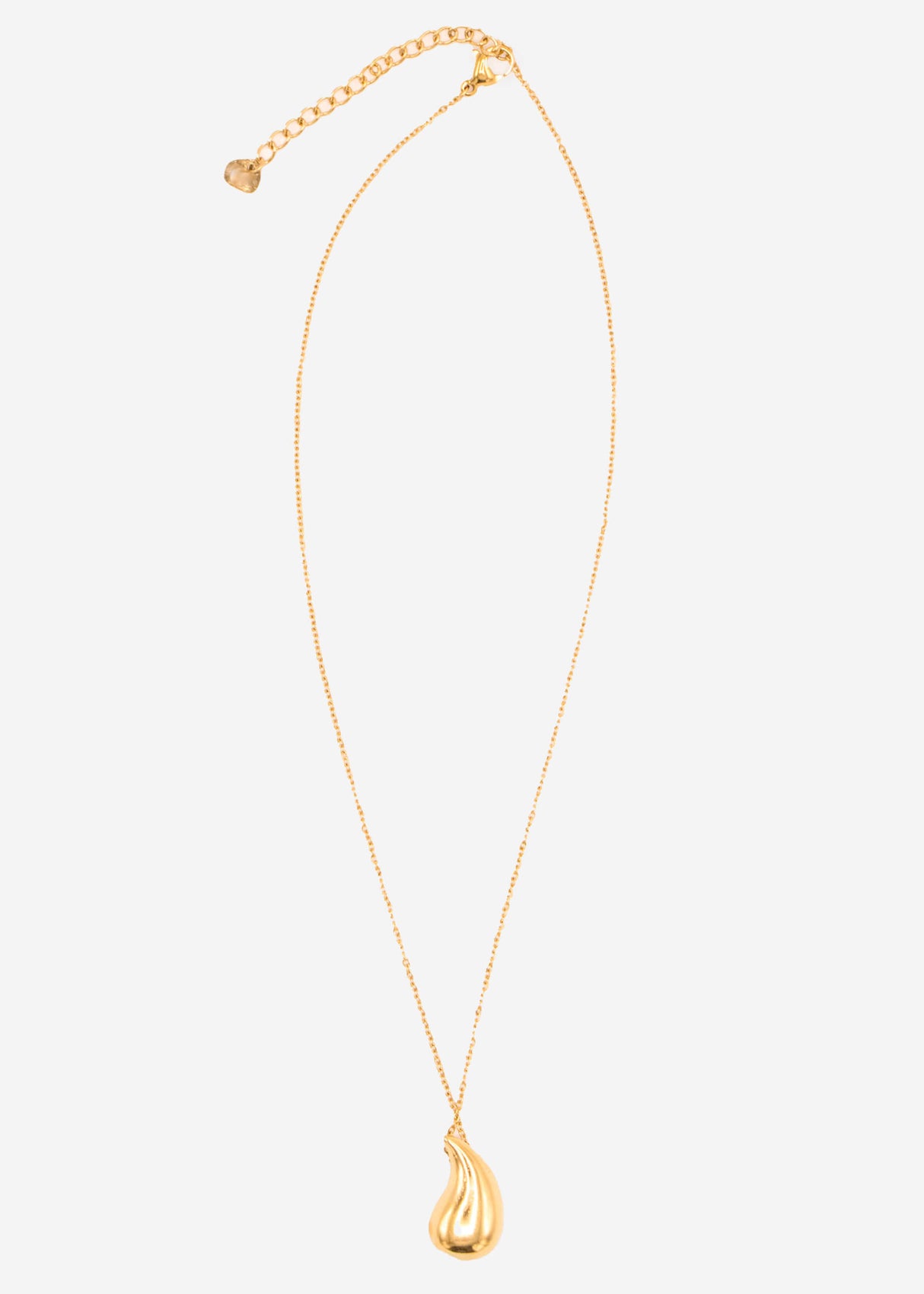 Halskette mit Drop Anhänger - gold