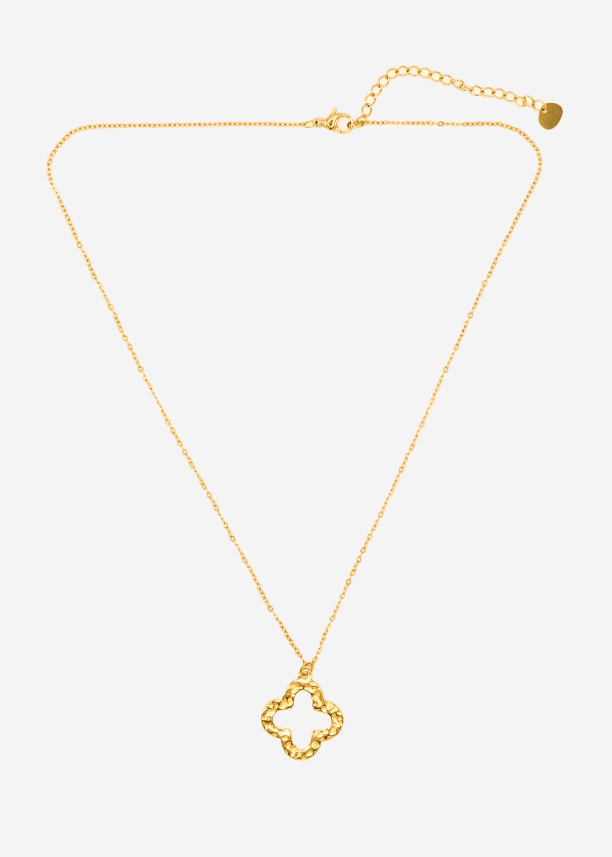 Halskette mit Kleeblatt - gold