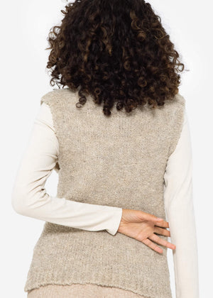 Casual knit pullover - beige
