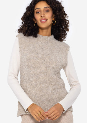 Casual knit pullover - beige