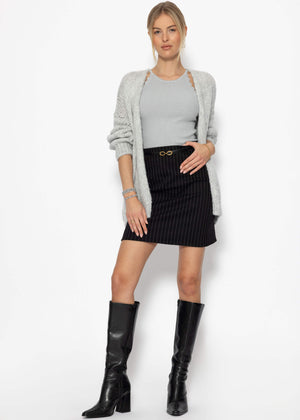 Lurex knit top - silver