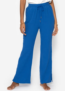 Musselin Pants, royalblau