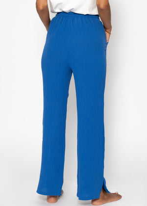 Musselin Pants, royalblau