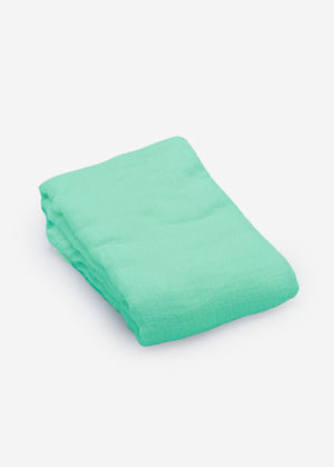 Muslin scarf - turquoise