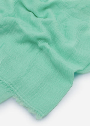 Muslin scarf - turquoise