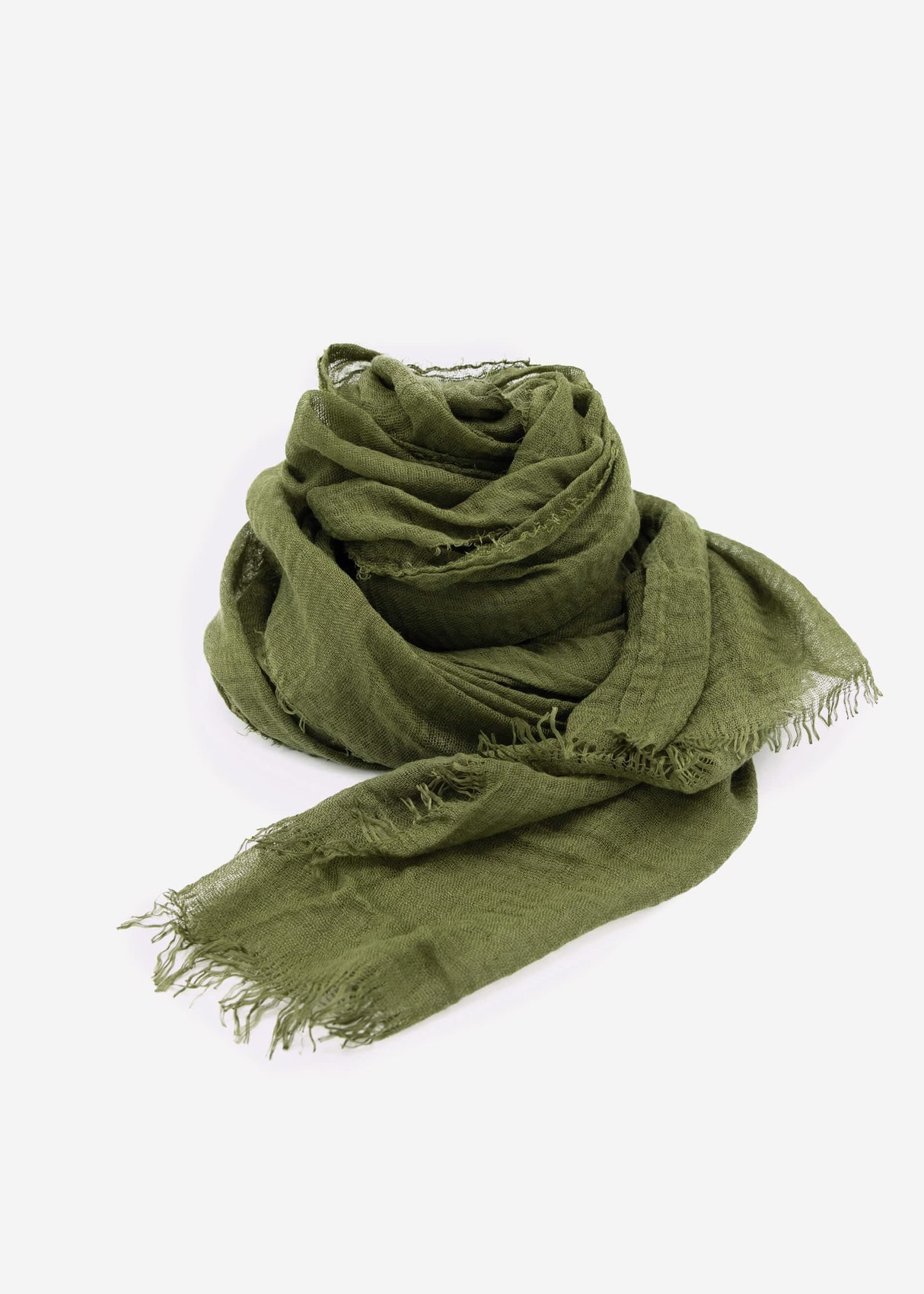 Musselin Schal - khaki