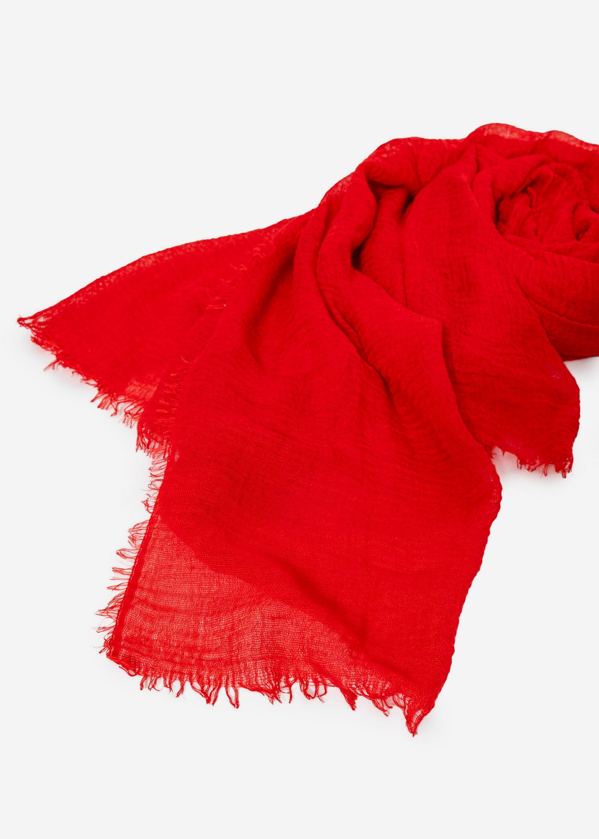 Muslin scarf - red