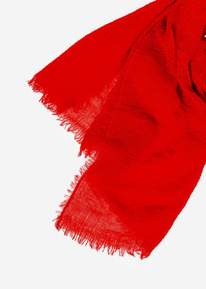 Muslin scarf - red