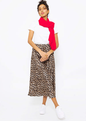 Muslin scarf - red