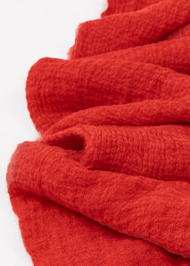 Muslin scarf - red