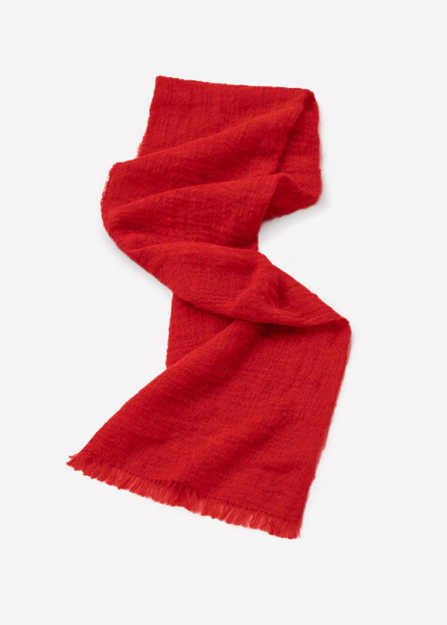 Muslin scarf - red