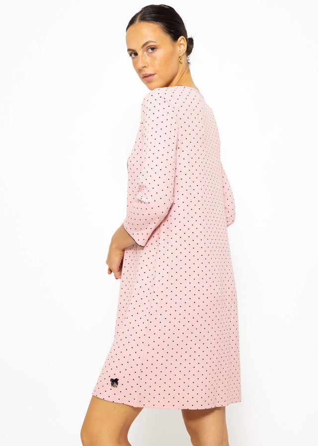 Nachthemd mit Pünktchen - rosa