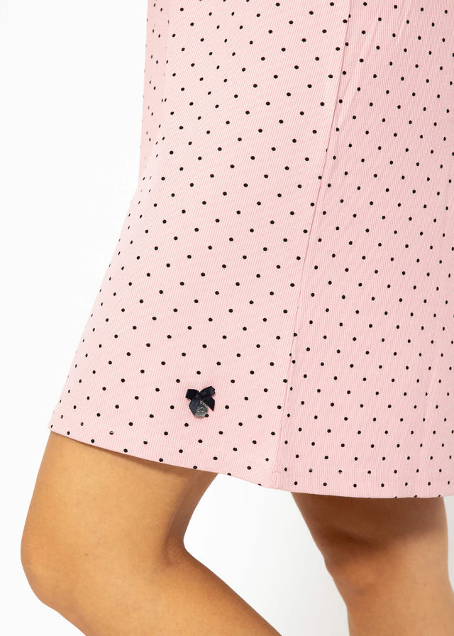 Nachthemd mit Pünktchen - rosa