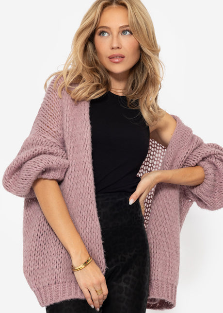 Oversize Cardigan - altrosa von SASSYCLASSY