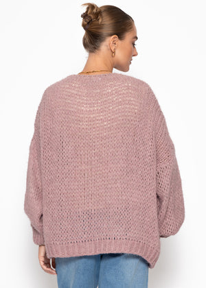 Oversized cardigan - old pink