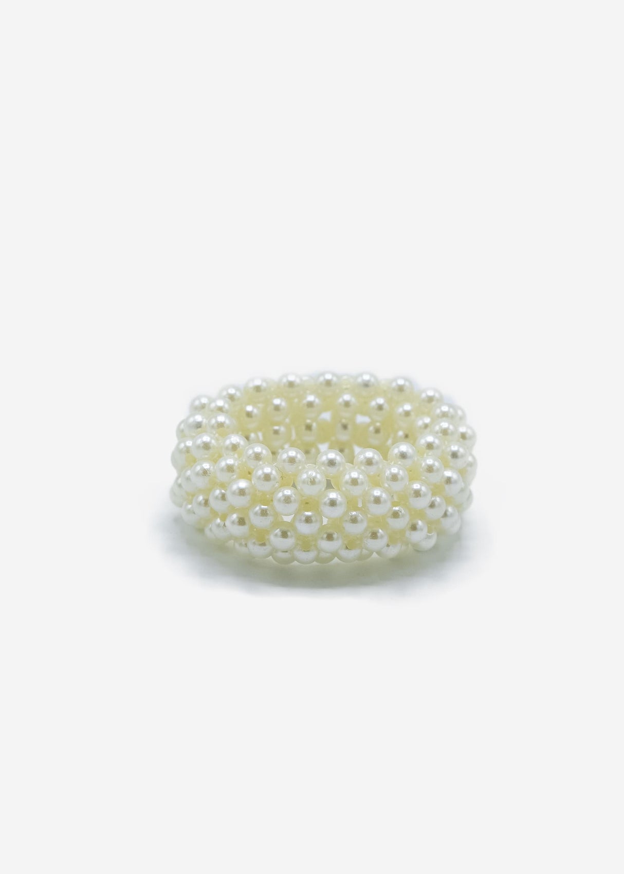 Pearl scrunchie - off-white