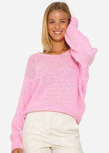 V-neck sweater - pink