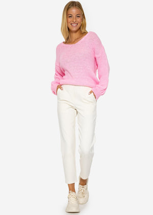 V-neck sweater - pink