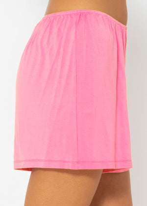 pajama shorts - pink