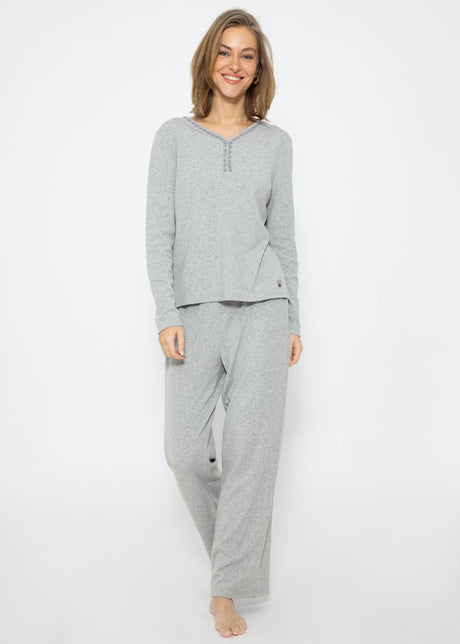 Pyjama trousers - grey marl