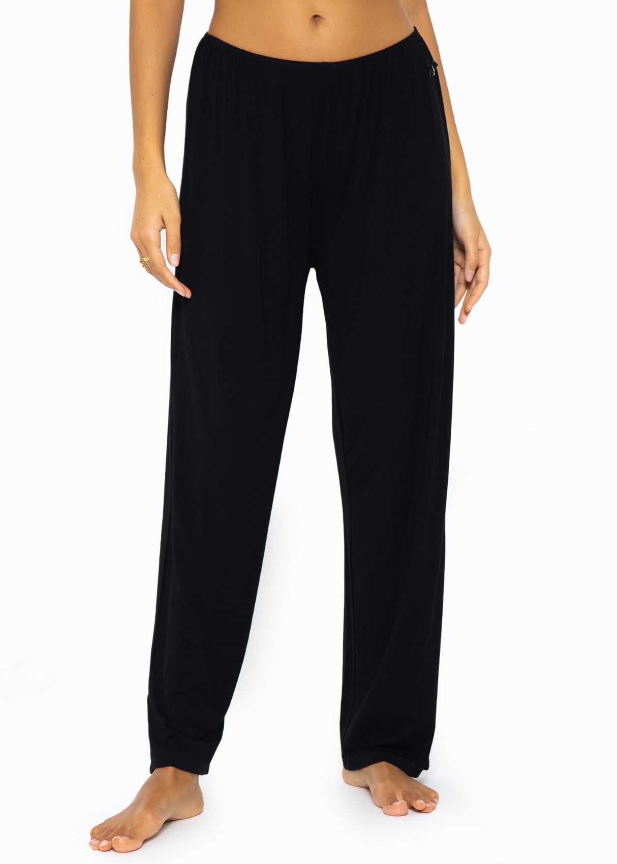 Jersey pajama pants - black